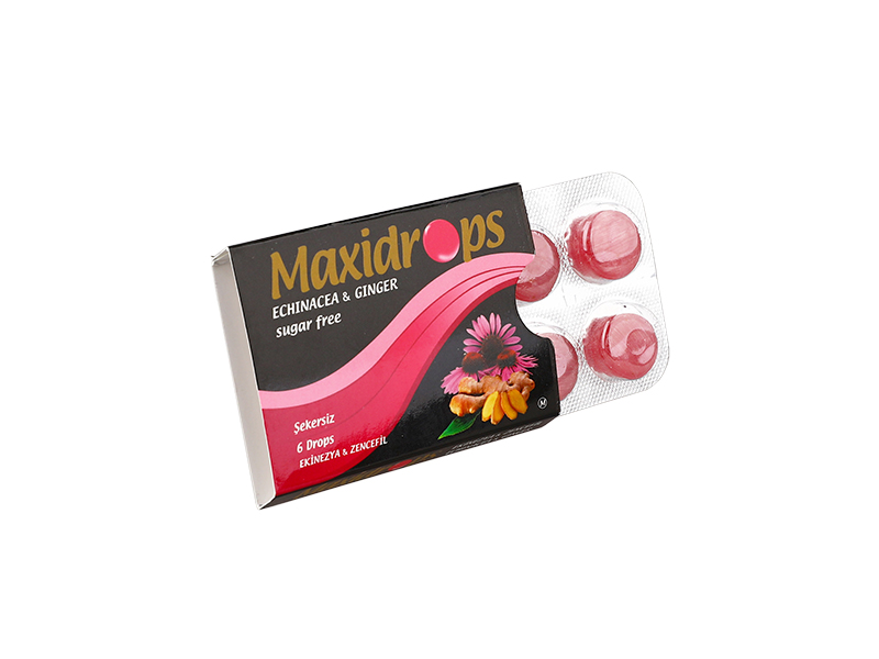 Maxidrops Ekinezya - Zencefil Cep Boğaz Pastili