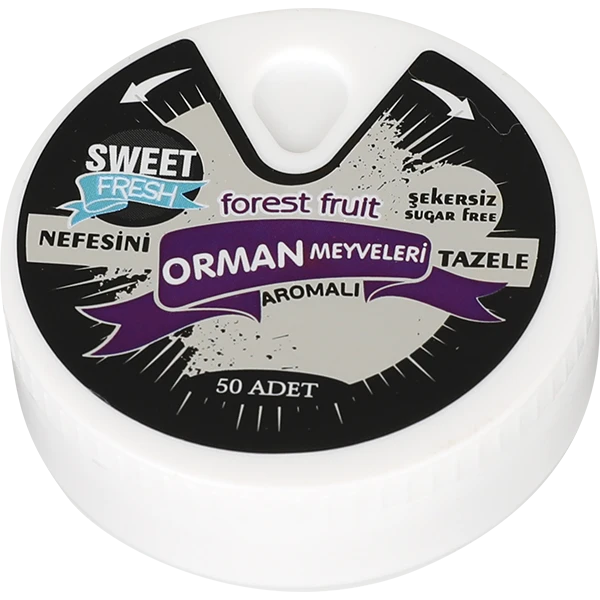 Orman Meyve Aromalı Şekersiz Tablet Şekerleme küçük görsel