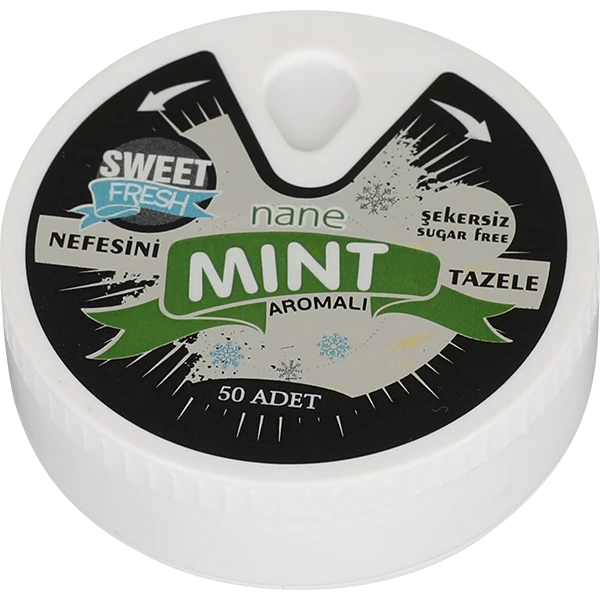 Nane & Mentol Aromalı Şekersiz Tablet Şekerleme küçük görsel
