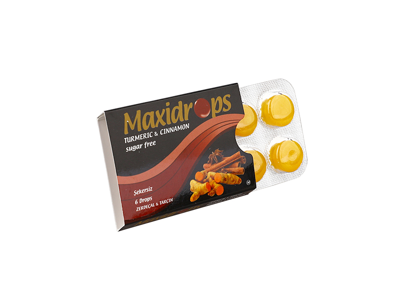 Maxidrops Zerdeçal - Tarçın Cep Boğaz Pastili